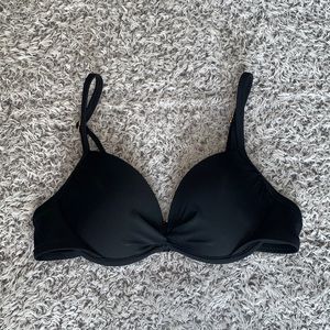 Black Push-up Target Swimsuit Top